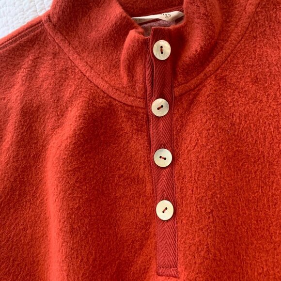 New Soft Surroundings Orange Fleece Cuddle Pullover PXL - Picture 12 of 12